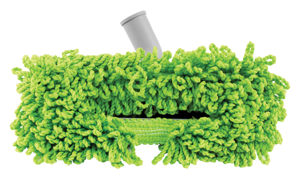 Brosse-vadrouille en microfibre -  32 mm (1 1/4") dia - largeur de nettoyage 30,5 cm (12") - gris et vert