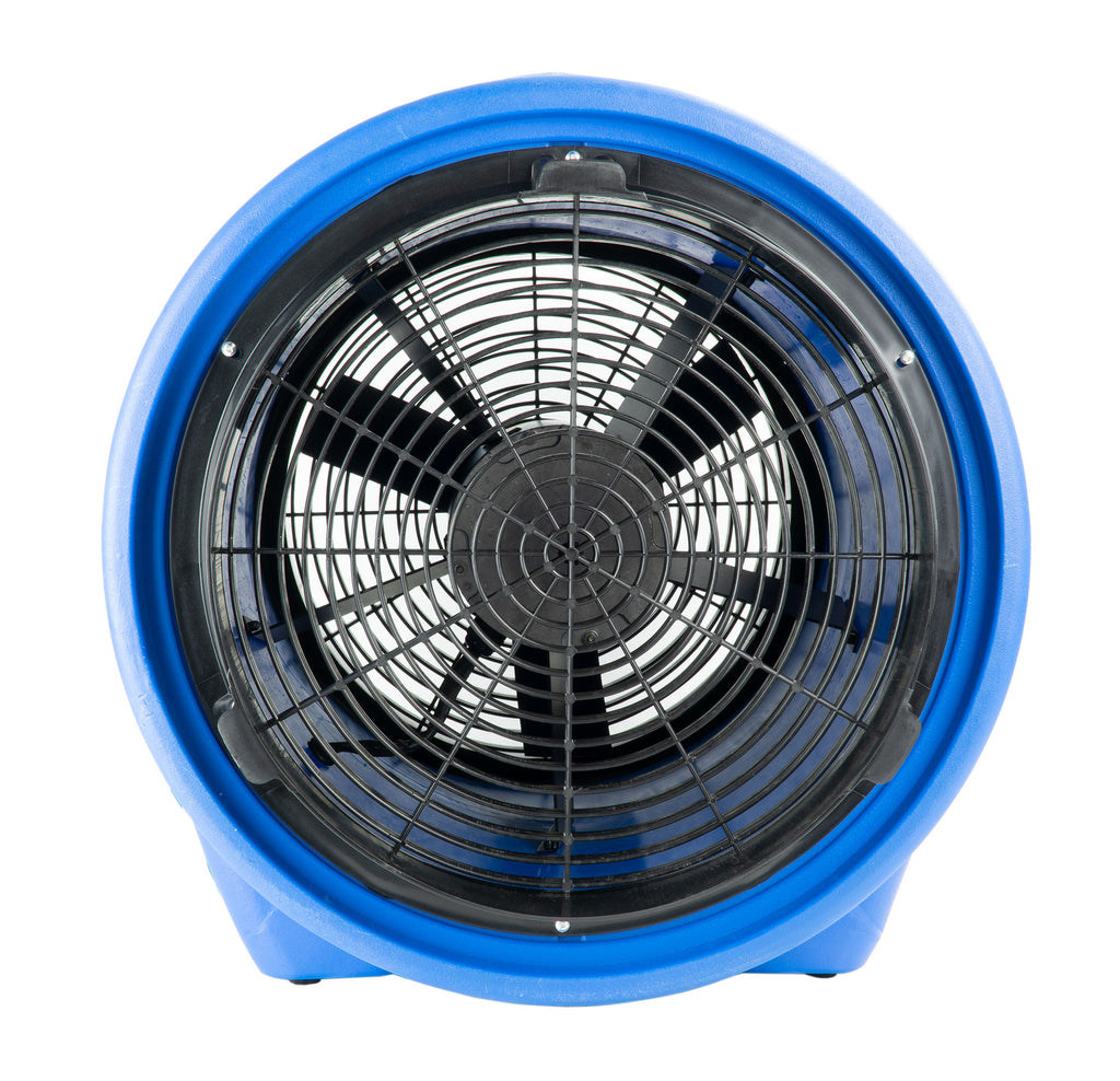 Ventilateur /souffleur / séchoir de plancher industriel - Johnny Vac - diamètre du ventilateur 16" (40,6 cm) - moteur scellé - 1 vitesse - avec poignée - bleu