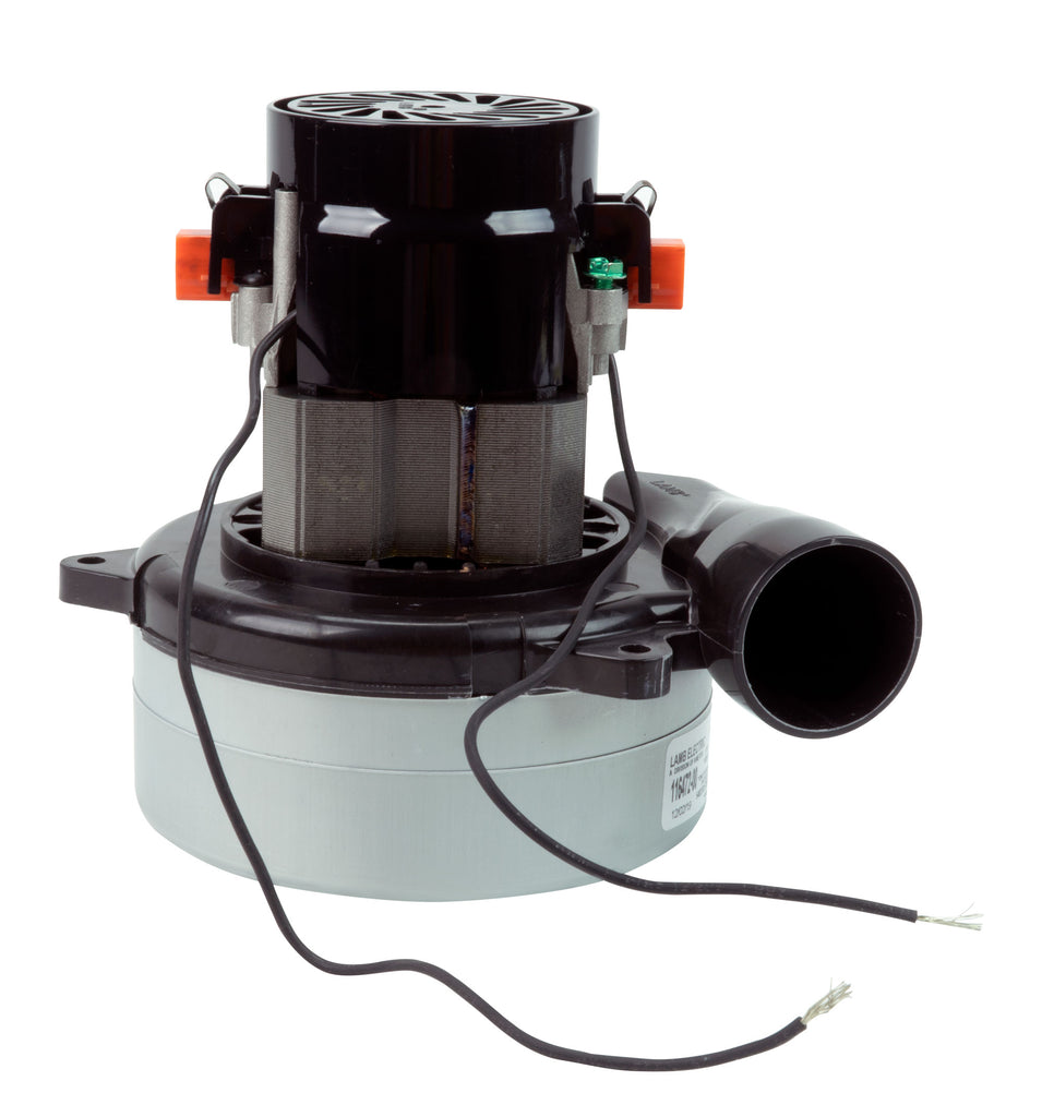 Moteur pour aspirateur tangentiel - dia 5,7" - 2 ventilateurs -120 V - 11,7 A - 1365 W - 404 watts-air - levée d'eau 106,7" - CFM (pi3/min)  112 - Lamb / Ametek 116472-00 (B)